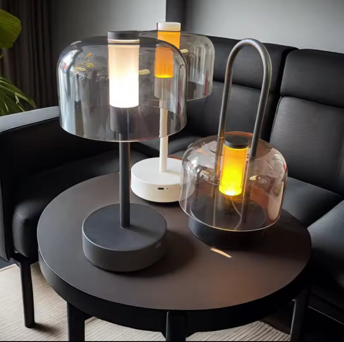 Crystal Round LED Table Lamp - Image 2