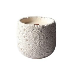 Concrete Candle Jar - Vanilla - White