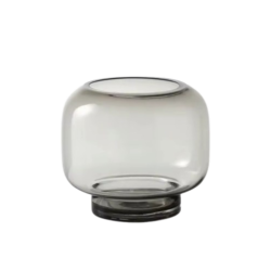 Small Glass Vase - Grey