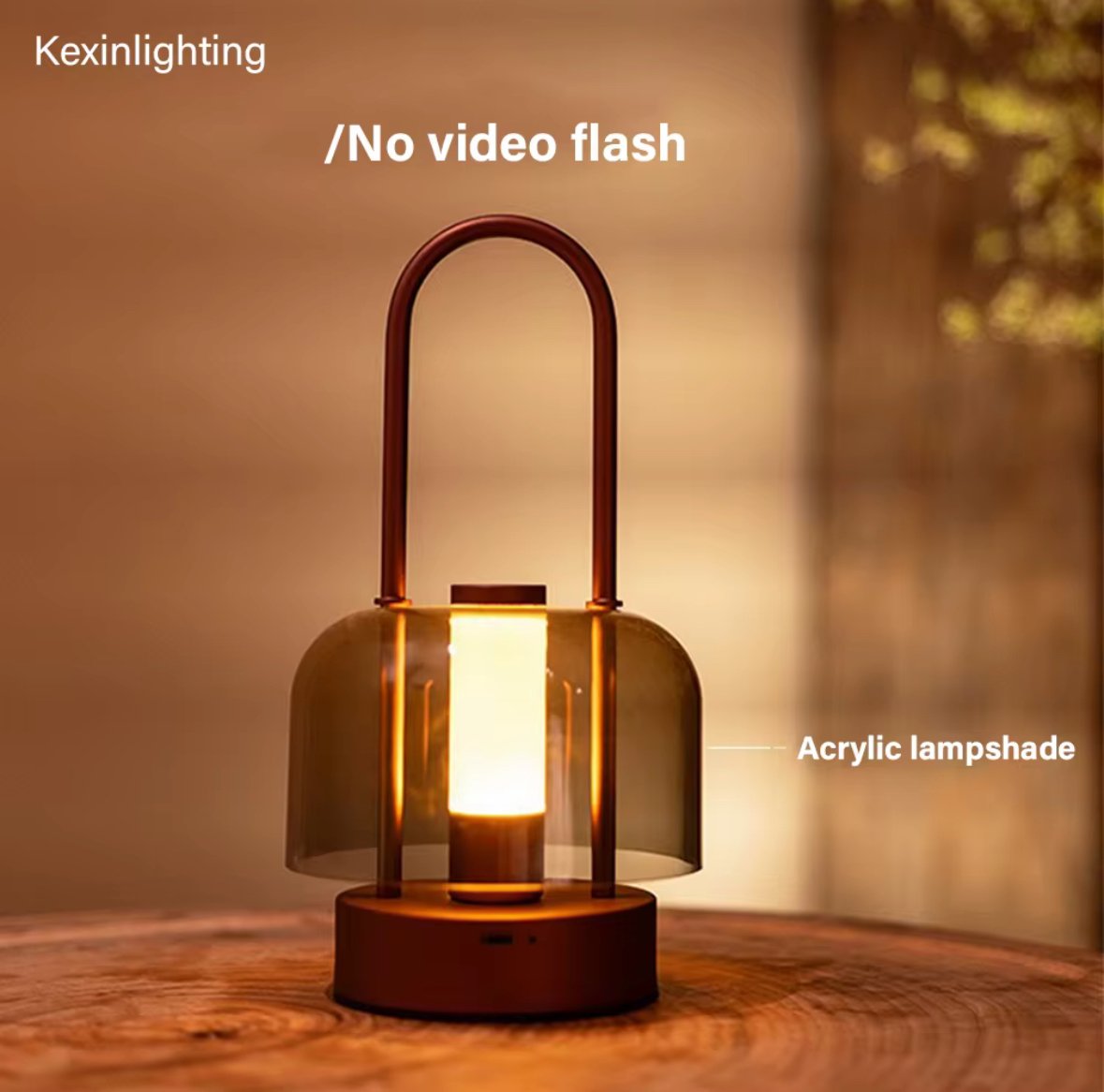 Lantern Rechargeable LED Table Lamp - Bronze - Image 6