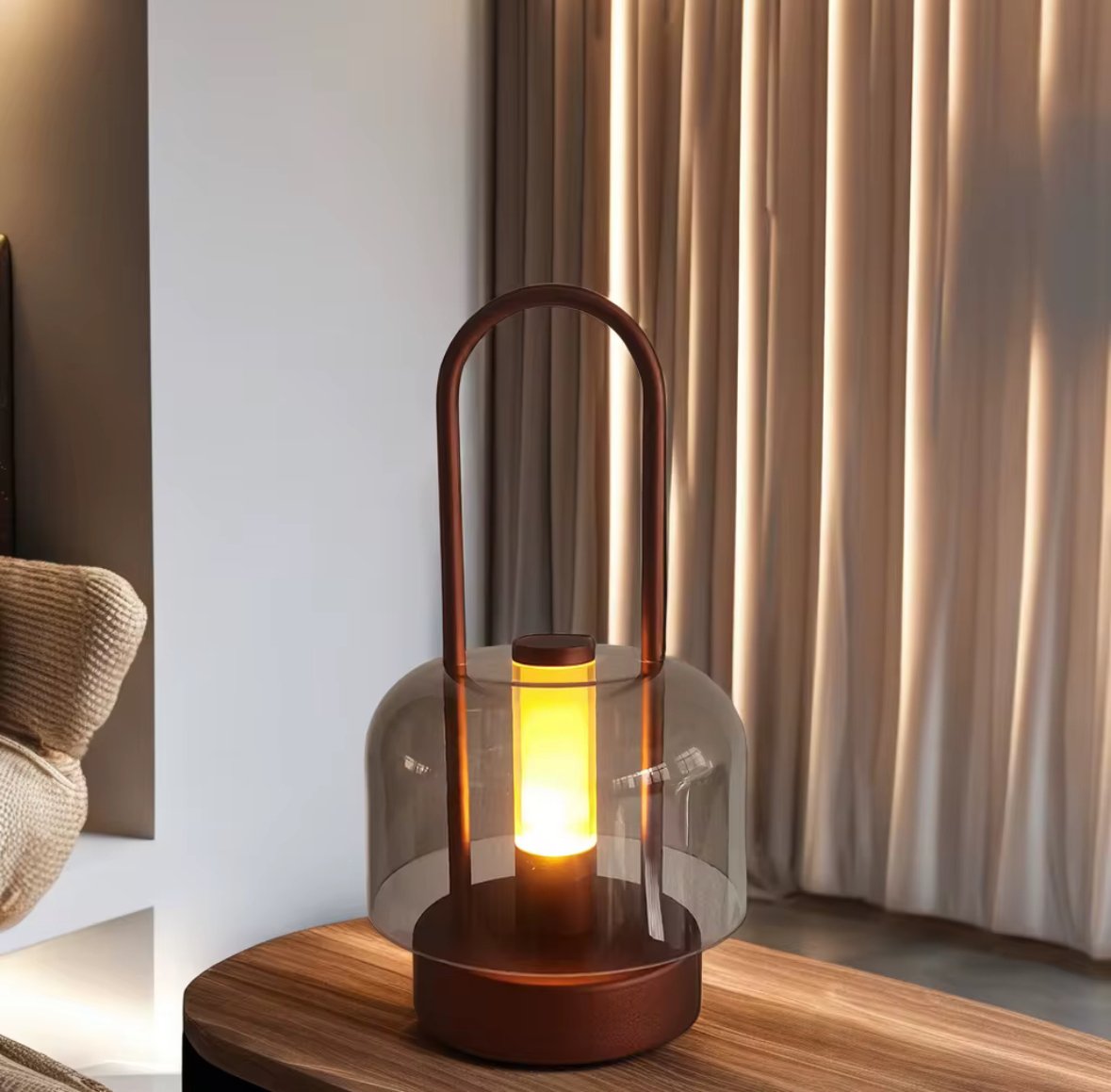 Lantern Rechargeable LED Table Lamp - Bronze - Image 7