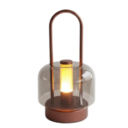 Lantern Rechargeable LED Table Lamp - Bronze