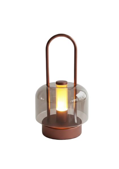 Lantern Rechargeable LED Table Lamp - Bronze