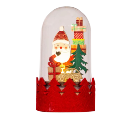 Santa Clause Inside Glass Globe