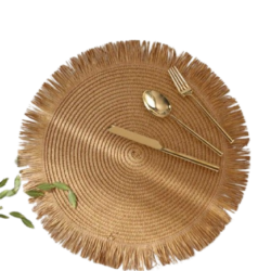 Rustic Round Braided Placemats- 38cm