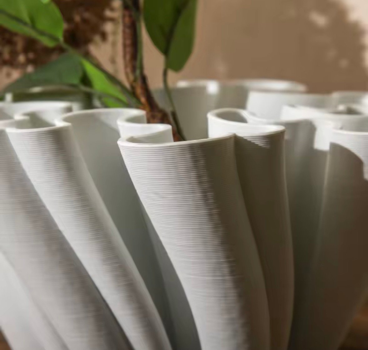 3D Print Design Ceramic Vase - white - Image 2