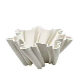 3D Print Design Ceramic Vase - white