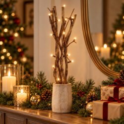Cucina & Tavola LED Decorative Twig Branches - 5 Branches, 12 Warm White LEDs